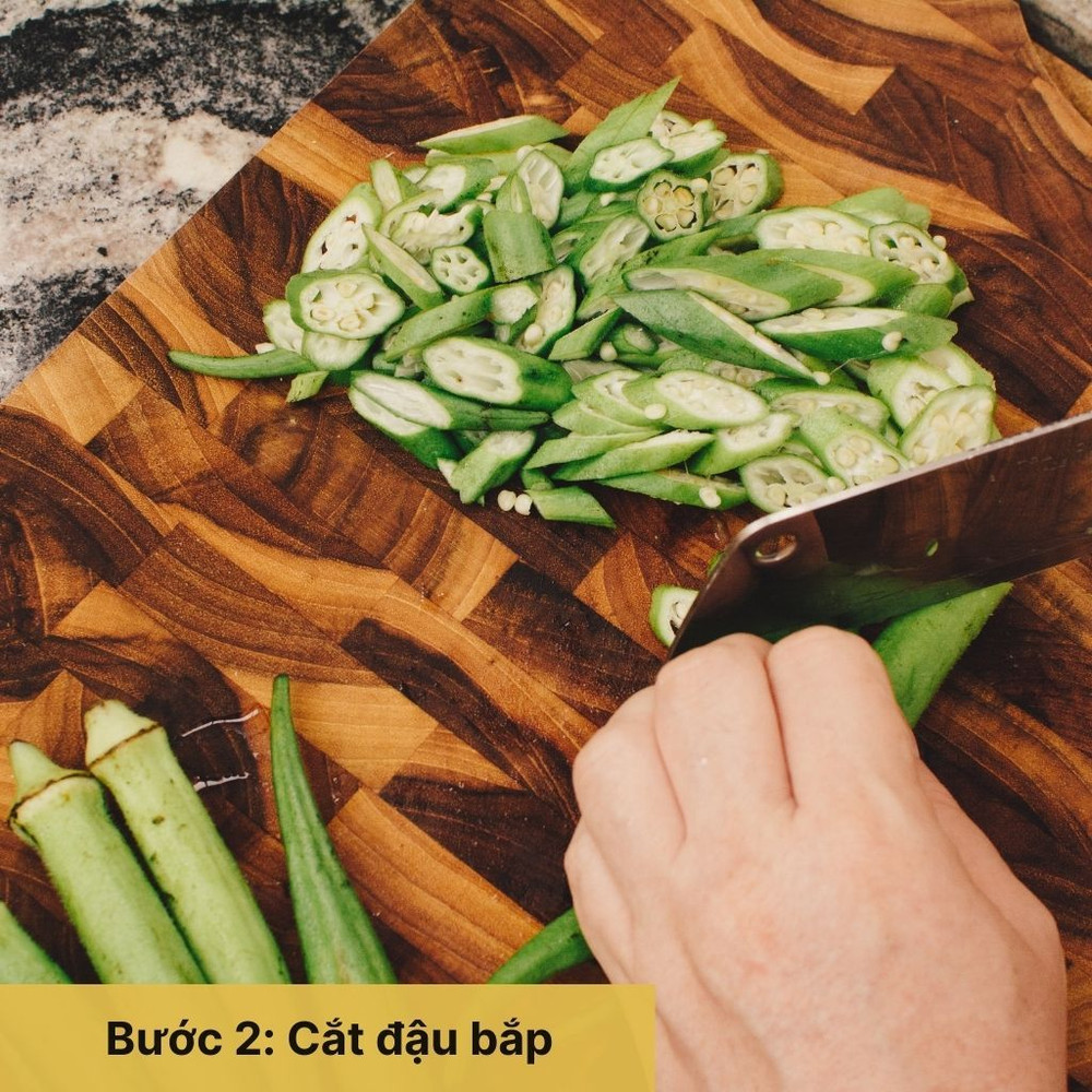 Sơ chế đậu bắp