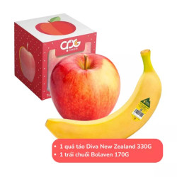 Combo chuối Bolaven & táo Diva New Zealand premium (1 Combo)