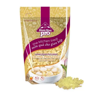 Đường phèn vàng thiên nhiên Pro Biên Hòa túi 500g
