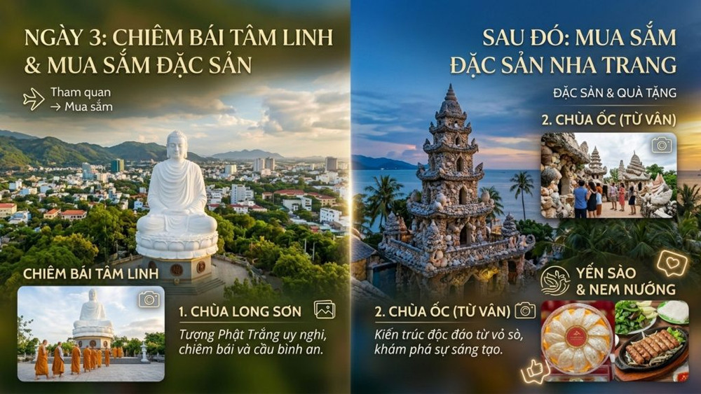 Tour Nha Trang 3 ngày 2 đêm ngày 3