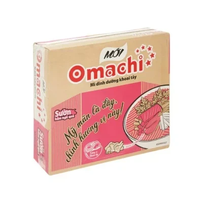 Thùng 30 gói mì dinh dưỡng khoai tây Omachi vị sườn hầm ngũ quả 80g