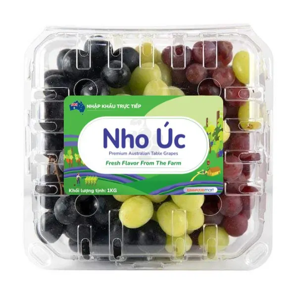 Nho cầu vòng Úc hộp 1Kg