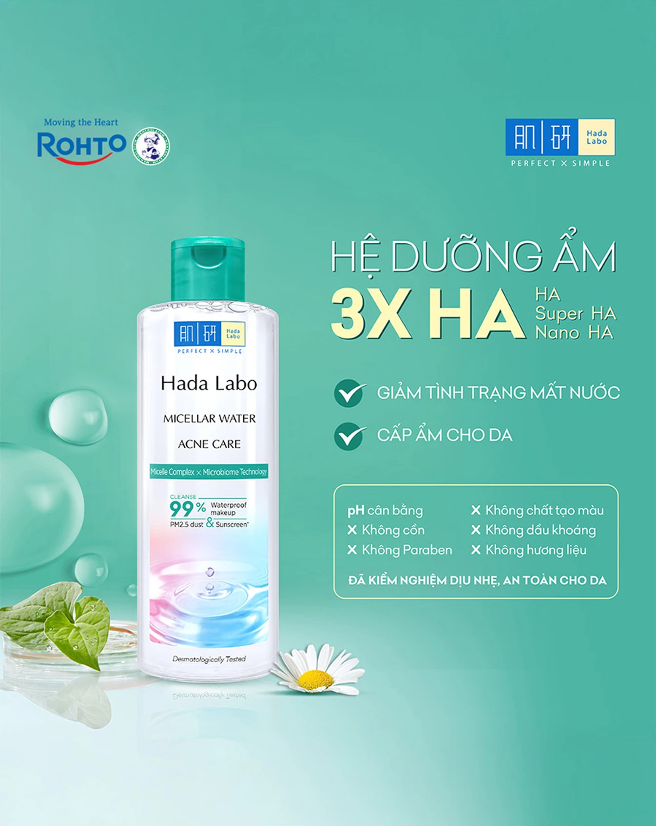 Nước Tẩy Trang Hada Labo Sạch Sâu Cho Da Mụn, Nhạy Cảm 240ml - Image 3