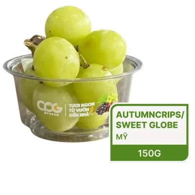 Nho xanh Mỹ không hạt hộp 150g