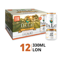 Thùng nước táo lên men 4.6% Dalat Cider 330ml (12 lon)