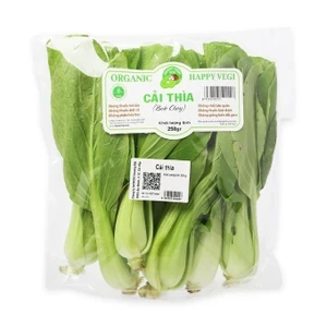 Rau cải thìa hữu cơ Happy Vegi gói 250g