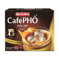 Cà phê sữa nhà làm Cà Phê Phố hộp 10 gói x28g