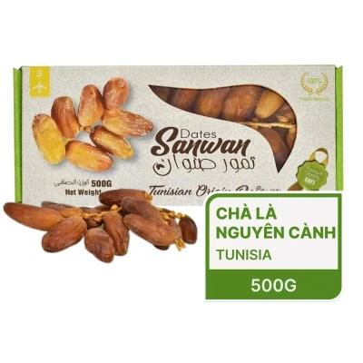 Chà là nguyên cành Sanwan hộp 500g