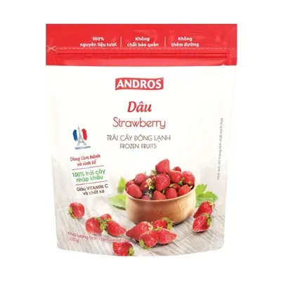 Dâu tây đông lạnh Andros hộp 300g