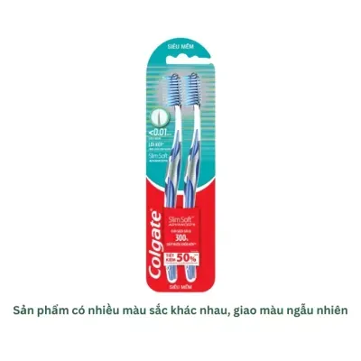 Bàn chải đánh răng Slimsoft Advanced Colgate bộ 2 cây