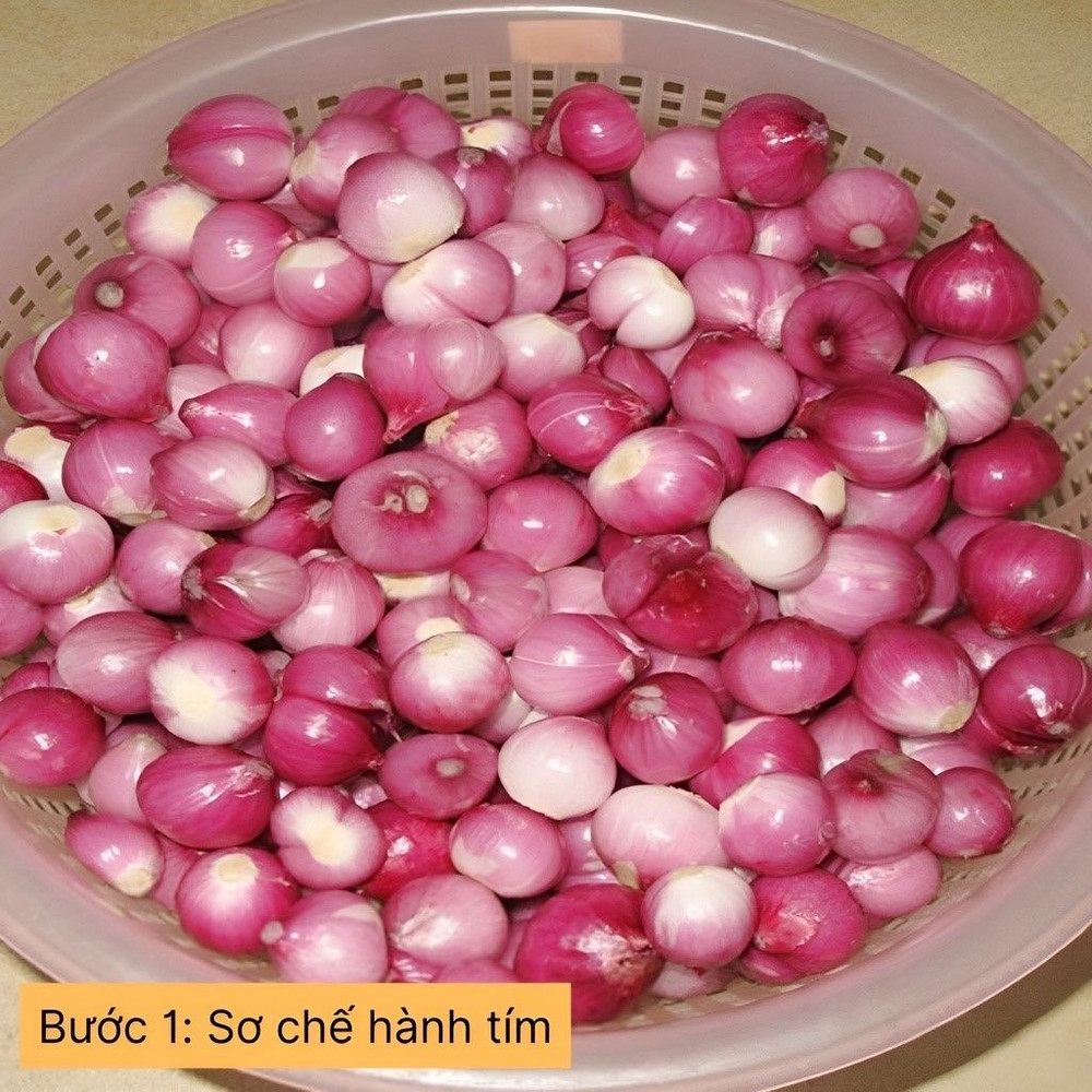 sơ chế hành tím