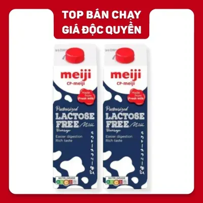 Combo 2 hộp sữa thanh trùng Lactose Free Meiji 946ml