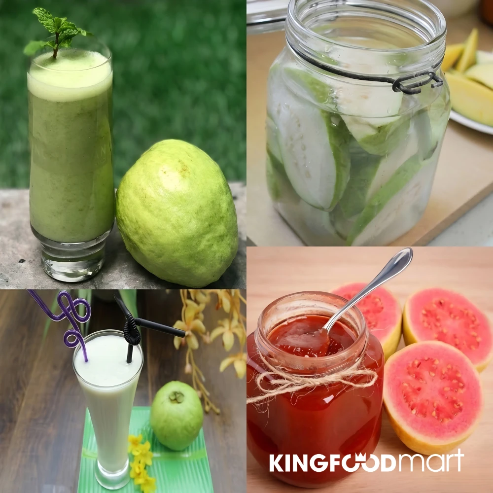 Các món chế biến từ ổi đa dạng.