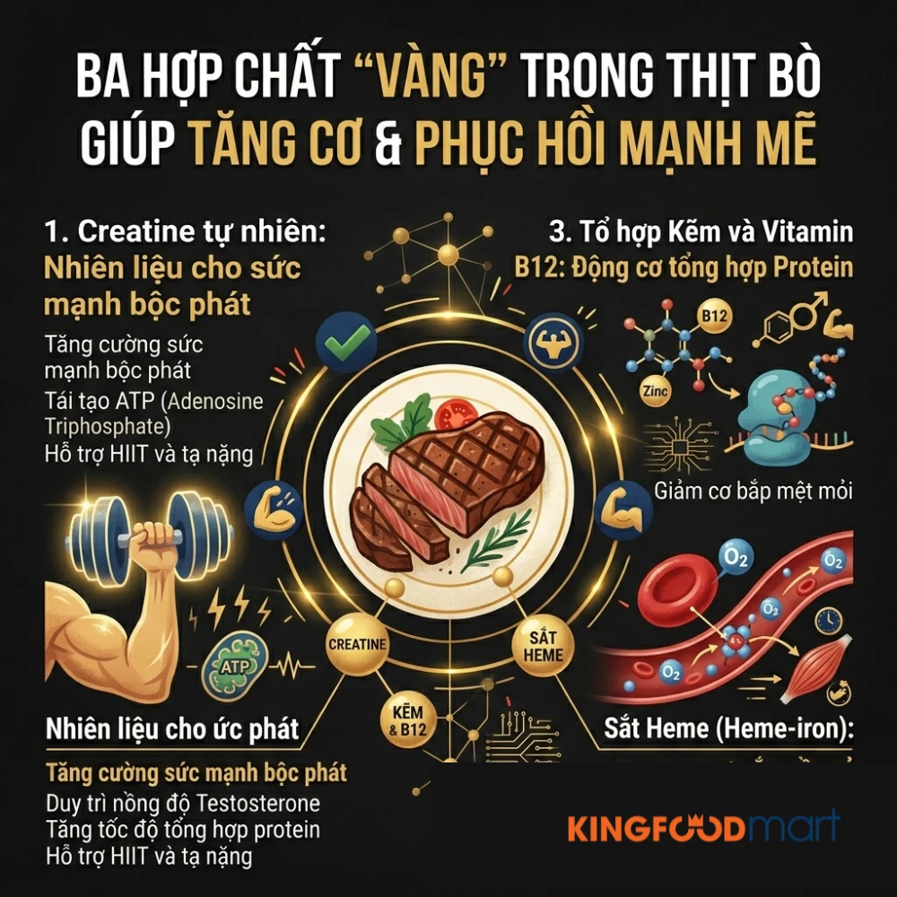Vì sao thịt bò cho người tập gym lại được coi là "Tiêu chuẩn vàng"?