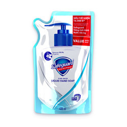 Nước rửa tay sạch khuẩn trắng tinh khiết Safeguard túi 420ml