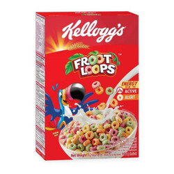 Ngũ cốc dinh dưỡng froot loops Kellogg's hộp 160g (1 Hộp)