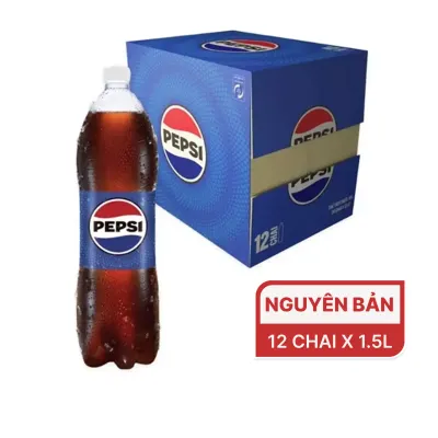 Thùng 12 chai nước ngọt Pepsi 1.5L