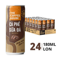 Thùng cà phê sữa The Coffee House 180ml (24 lon)