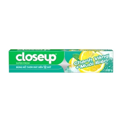 Kem đánh răng chanh muối biển Closeup tuýp 230g