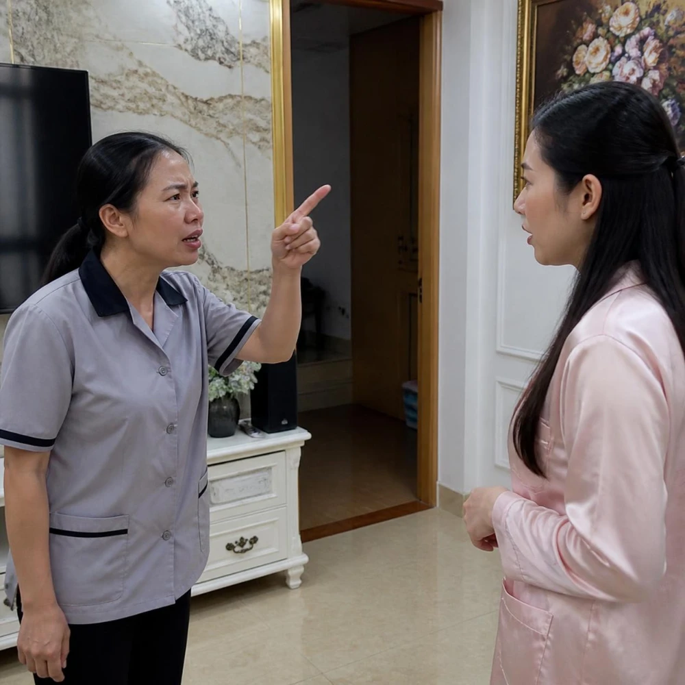 Các rủi ro cần biết khi thuê người giúp việc gia đình. (Ảnh được tạo bởi AI) 