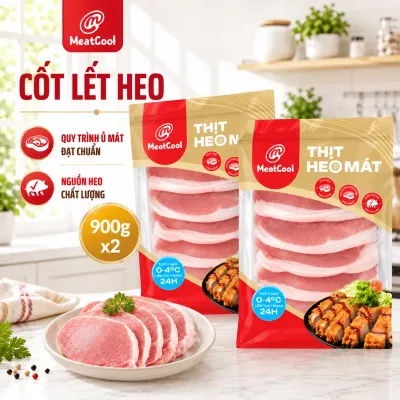 Combo 2 túi cốt lết Meatcool 9-10 miếng/túi 900g