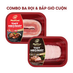 Combo Meatcool: Bắp giò heo cuộn & Ba rọi