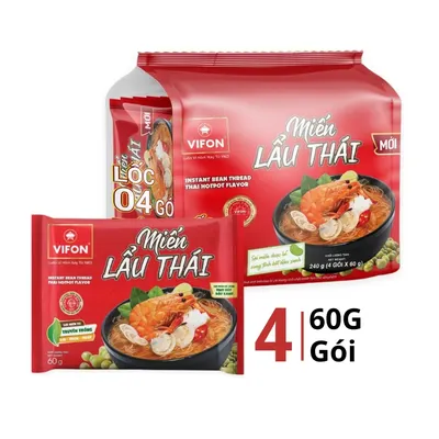 Lốc 4 gói miến Vifon vị lẩu thái 60g