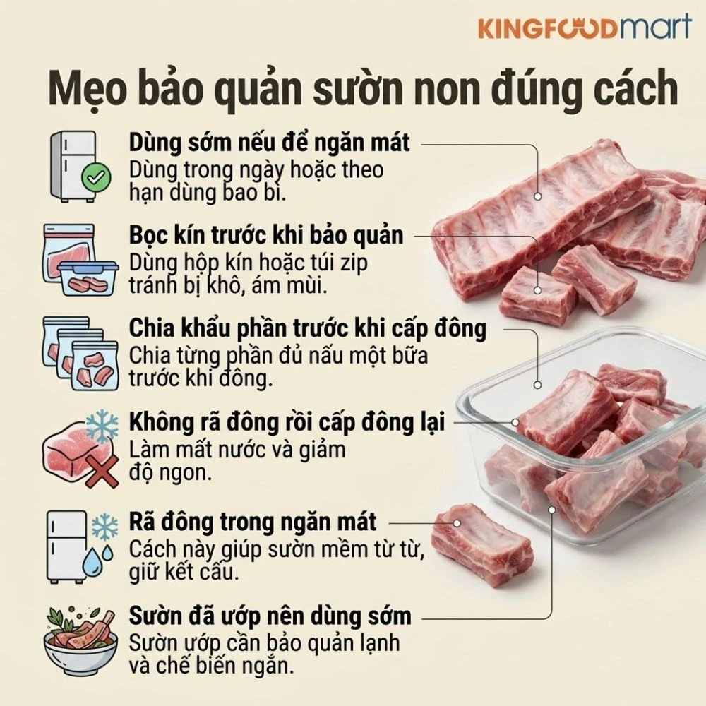Giá sườn non hôm nay
