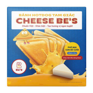 Bánh Hotdog tam giác phô mai bò cười Be's Brother hộp 208g (1 Hộp)