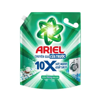 Nước giặt cửa trước 10x hương Downy nắng sớm Ariel túi 2.7kg
