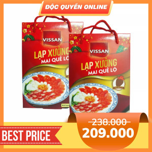 Combo 2 lạp xưởng Mai Quế Lộ Vissan hộp 500g x 2