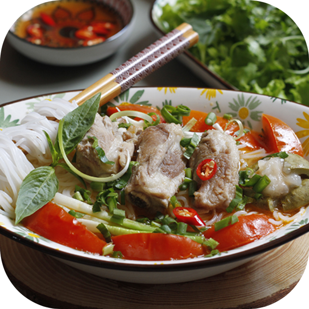 bún sườn chua kingfoodmart