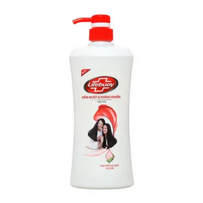 Dầu gội mềm mượt & kháng khuẩn Lifebuoy chai 640g