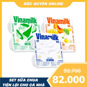 Combo sữa chua ăn Vinamilk mix vị trái cây (1 Combo)