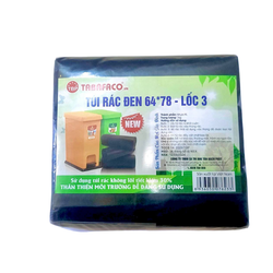 Lô 3 túi rác đen size đại TBP 64*78cm (26-29 cái)