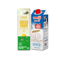 Combo thử vị: Sữa thanh trùng Green Farm + Sữa thanh trùng Meiji
