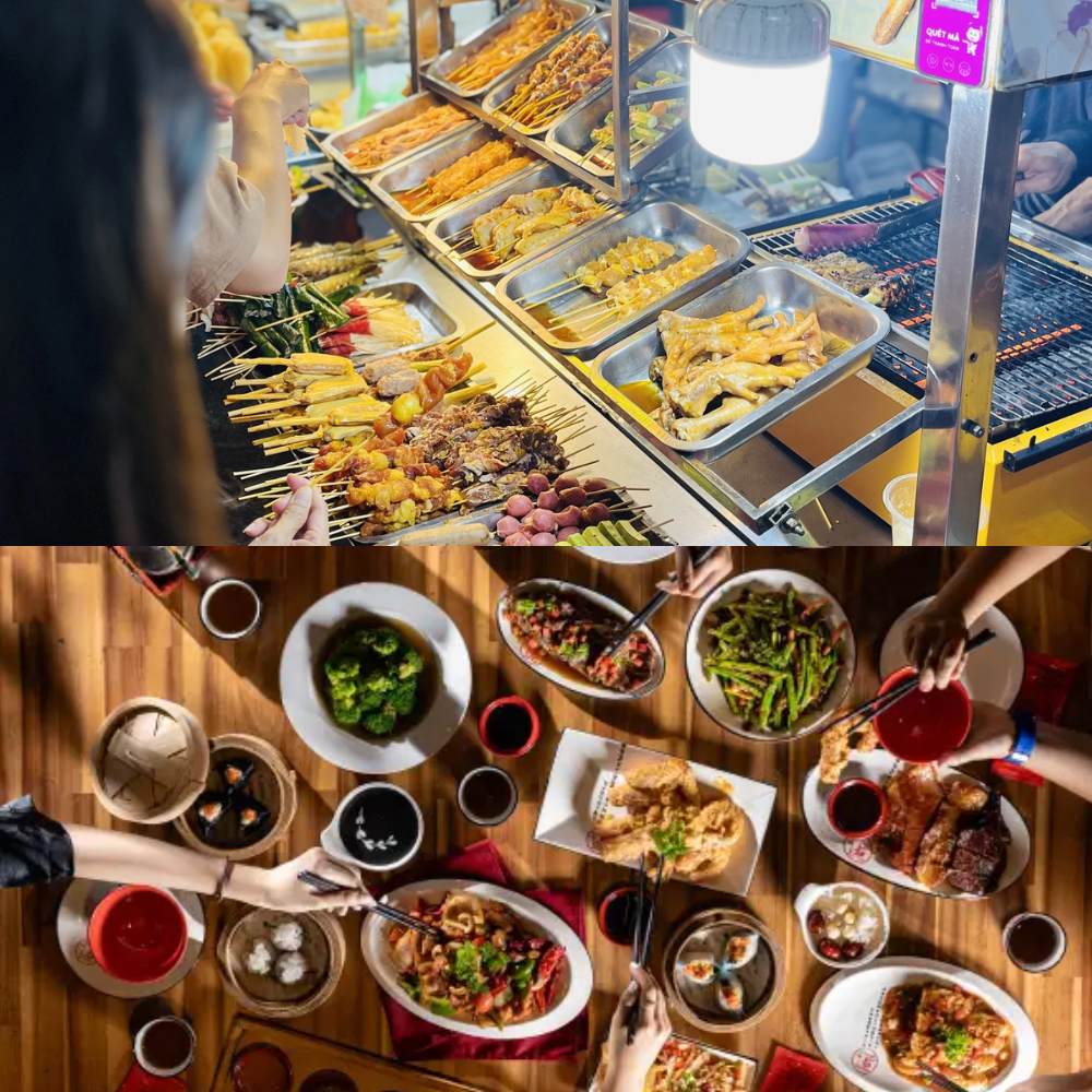 Ăn uống tại phố ẩm thực Hồ Thị Kỷ & Phan Xích Long