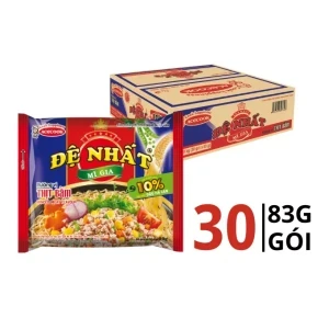 Thùng 30 gói mì ăn liền Đệ Nhất Acecook vị thịt bằm 83g