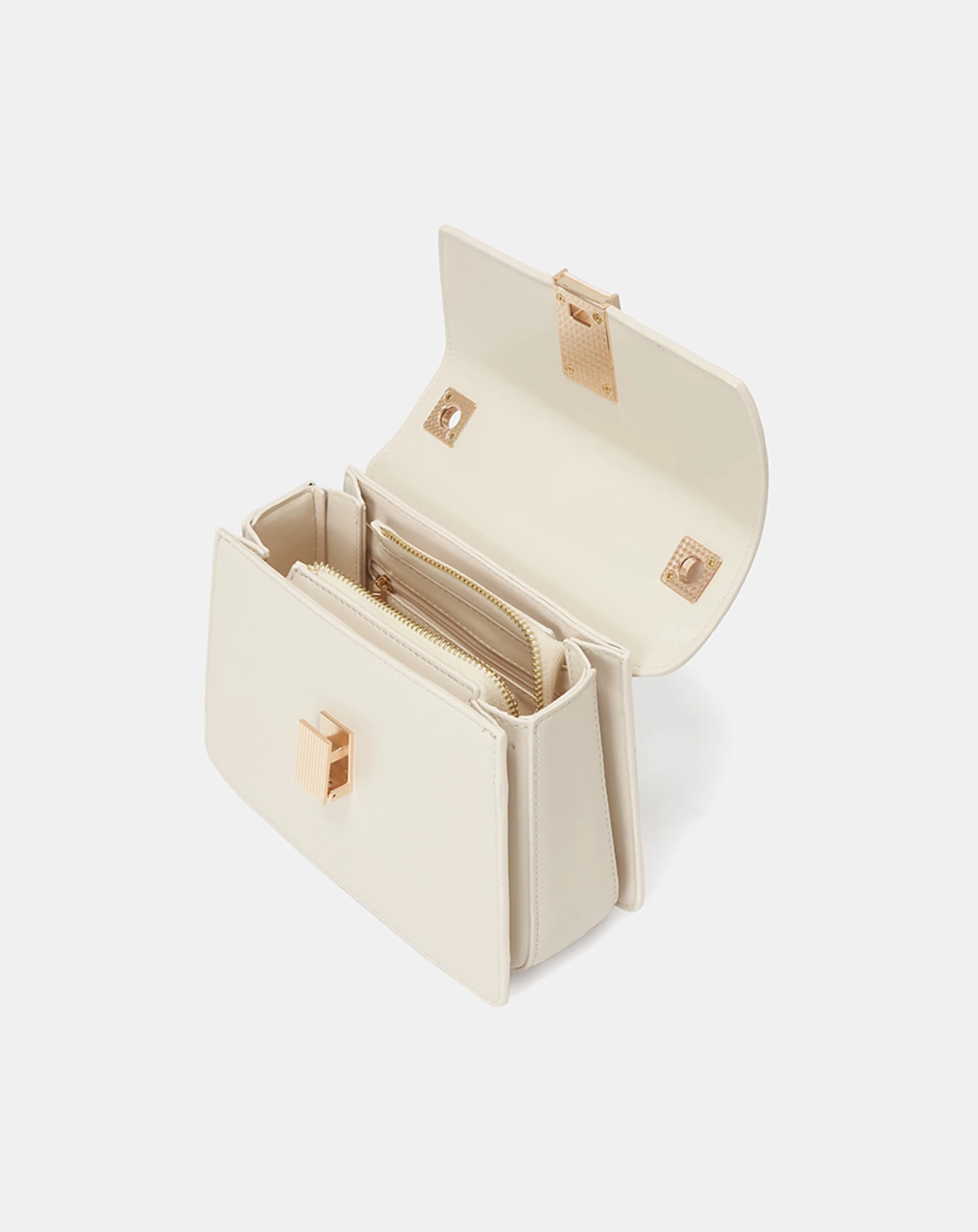 Túi Xách Nhỏ Top Handle Phối Khoá Trang Trí - Image 8
