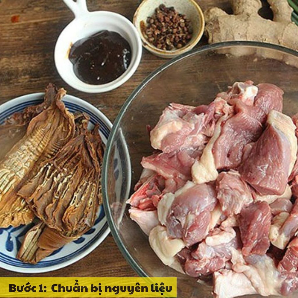 Chuẩn bị nguyên liệu