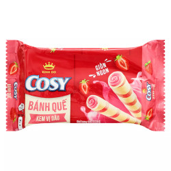 Bánh quế dâu Cosy gói 117.6g (1 Gói)