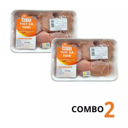 Combo 2 khay phi lê má đùi không da Japfa khay 500g