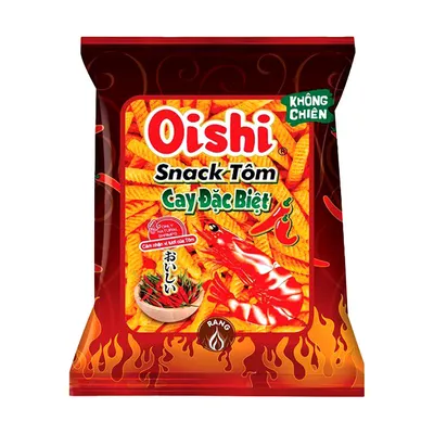 Snack tôm cay đặc biệt Oishi gói 68g