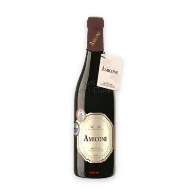Set vang đỏ Amicone rosso veneto 750ml
