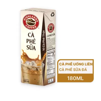 Cà phê sữa đá Highlands Coffee hộp 180ml