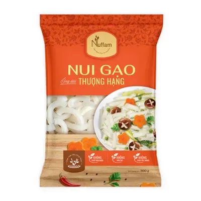 Nui gạo ống dài Nuffam gói 350g