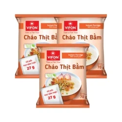 Combo 3 gói cháo thịt bằm (Có gói thịt bằm thật) Vifon 70g