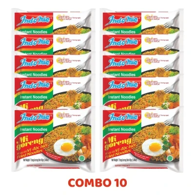 Combo 10 gói mì xào khô đặc biệt Indomie 85g