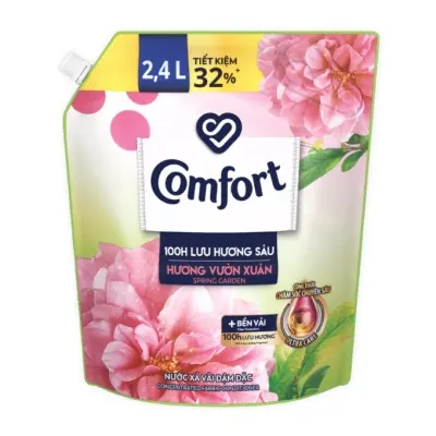 Nước xả chăm sóc chuyên sâu hương vườn xuân Comfort túi 2.4L