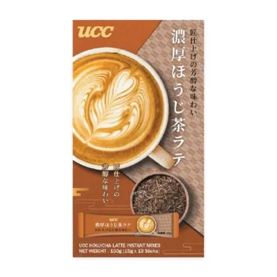 Bột trà rang Hojicha Latte UCC hộp 150g (10 gói x 15g)